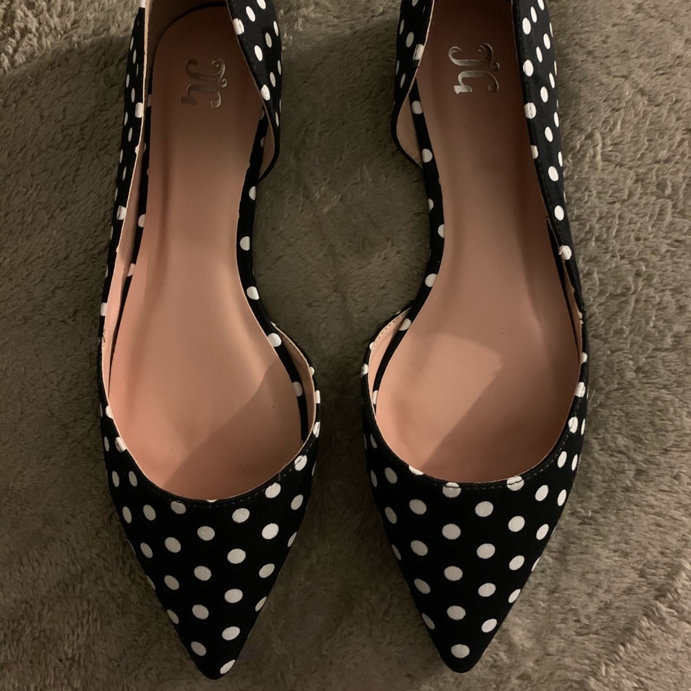 Journee Collection Polka Dot Flats size 10